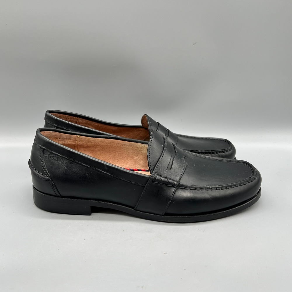 Polo Ralph Lauren Shoes Mens 10.5 Black Leather Penny Loafer Preppy Academia